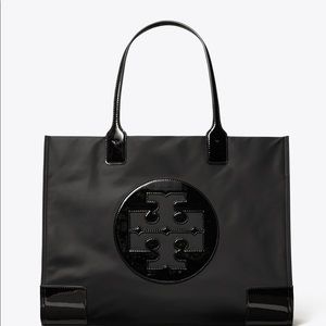 ELLA PATENT TOTE BAG